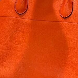 Gucci Vibrant Orange Tote